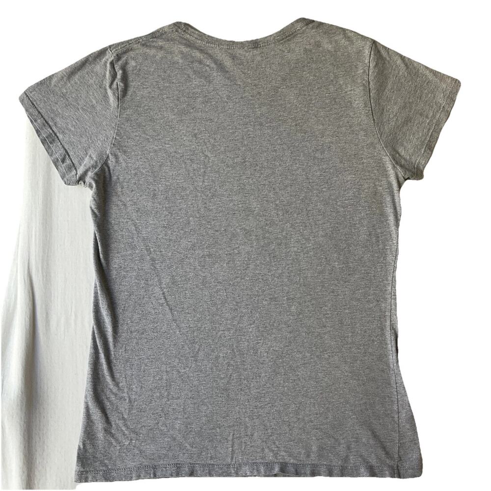 Jurassic World Women Shirt L Gray Jurassic Park Dinosaur Graphic Print ShortSlee - Picture 7 of 7
